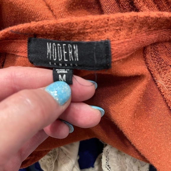 BOUTIQUE Fall Rust Sweater Top “You Had Me At Pumpkin Spice” Lightweight Size M - Picture 9 of 9